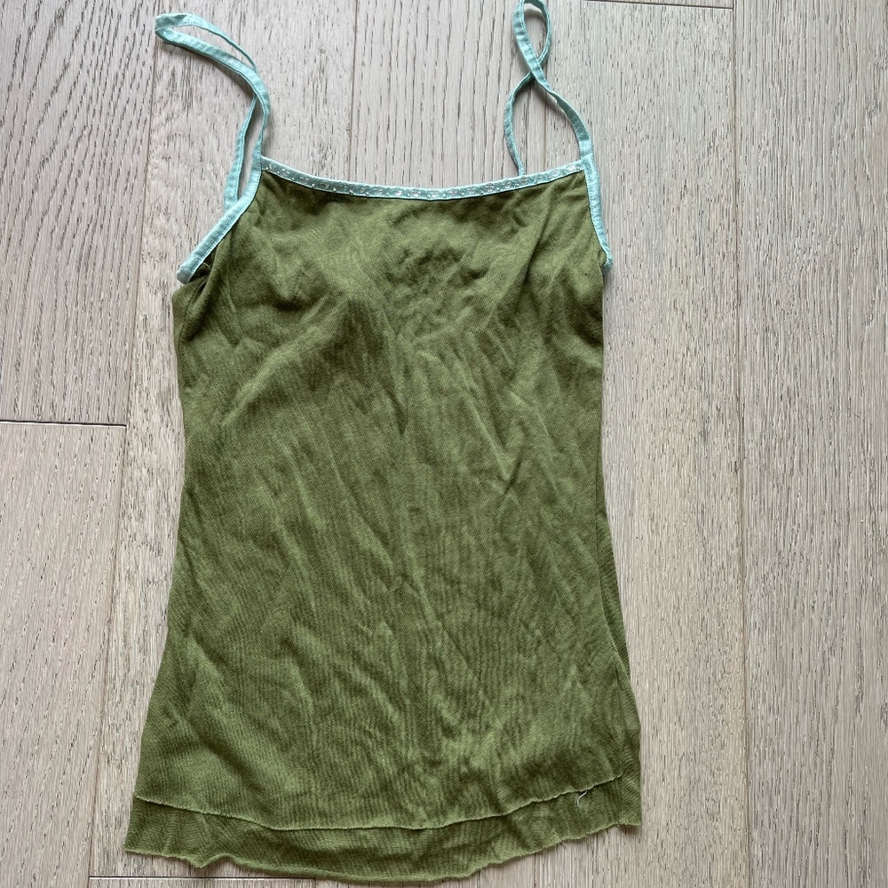 VINTAGE Hollister lace tank Cami Tank Top Strappy New rare Y2K